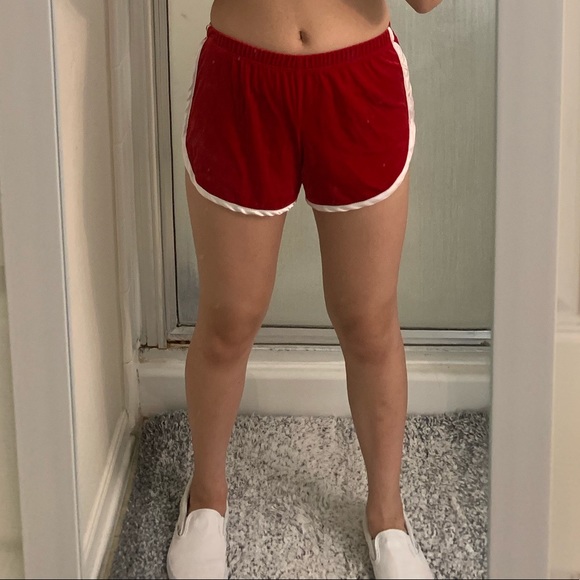 pacsun velvet shorts
